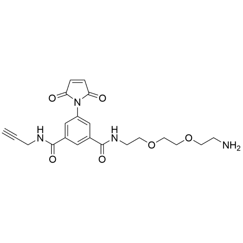 N1-(2-(2-(2-aminoethoxy)ethoxy)ethyl)-5-(2,5-dioxo-2,5-dihydro-1H-pyrrol-1-yl)-N3-(prop-2-yn-1-yl)isophthalamide