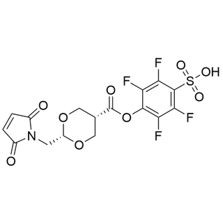 4-((cis-2-((2,5-dioxo-2,5-dihydro-1H-pyrrol-1-yl)methyl)-1,3-dioxane-5-carbonyl)oxy)-2,3,5,6-tetrafluorobenzenesulfonic acid
