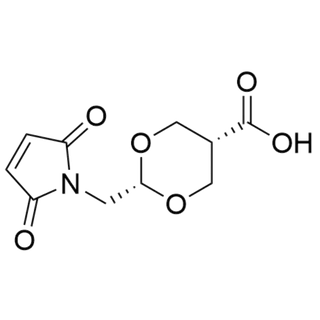 cis-2-((2,5-dioxo-2,5-dihydro-1H-pyrrol-1-yl)methyl)-1,3-dioxane-5-carboxylic acid