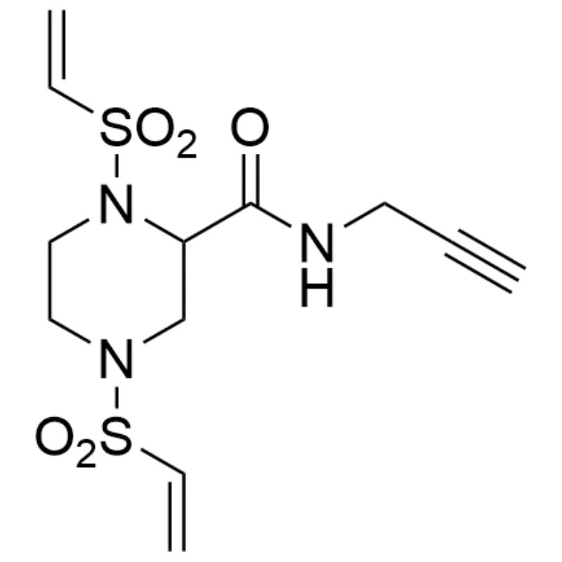 N-(prop-2-yn-1-yl)-1,4-bis(vinylsulfonyl)piperazine-2-carboxamide