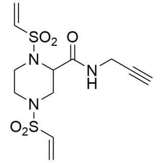 N-(prop-2-yn-1-yl)-1,4-bis(vinylsulfonyl)piperazine-2-carboxamide