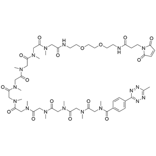Me-Tetrazine-Bz-pSar10-amido-PEG2-amido-C3-Mal