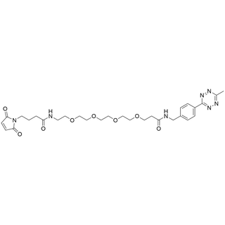 Me-Tetrazine-Bn-NHCO-PEG4-amido-C4-Mal