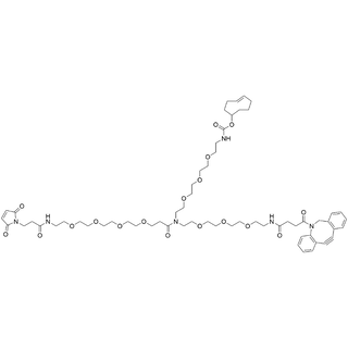 N-(Mal-C3-amido-PEG4)-N-(DBCO-PEG3)-N-(TCO-PEG3)