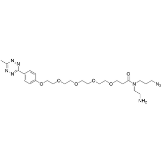 N-(2-aminoethyl)-N-(3-azidopropyl)-1-(4-(6-methyl-1,2,4,5-tetrazin-3-yl)phenoxy)-3,6,9,12-tetraoxapentadecan-15-amide