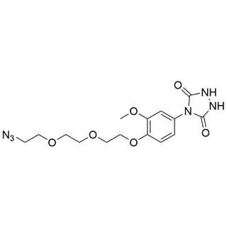 4-(4-(2-(2-(2-azidoethoxy)ethoxy)ethoxy)-3-methoxyphenyl)-1,2,4-triazolidine-3,5-dione