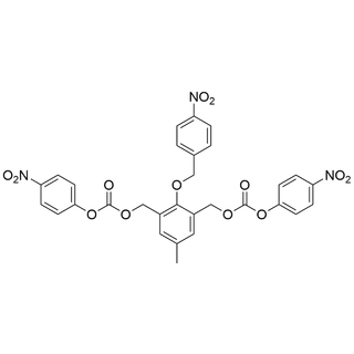 (5-methyl-2-((4-nitrobenzyl)oxy)-1,3-phenylene)bis(methylene) bis(4-nitrophenyl) bis(carbonate)