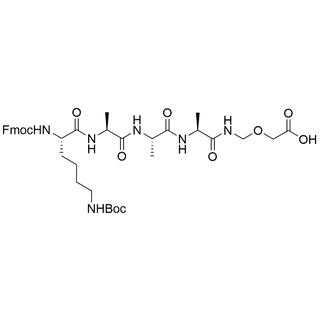Fmoc-Lys(Boc)-Ala-Ala-Ala-NH-CH2-Glycolic acid