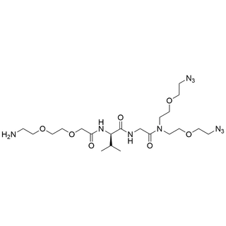 N-(Gly-Val-C2-PEG2-NH2)-N-Bis(PEG1-azide)