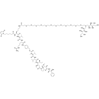 Mal-C6-Lys(Bissorbitol-PEG12)-Val-Cit-PAB-MMAE