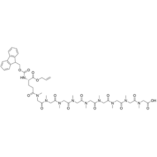 Fmoc-Glu(pSar9-OH)-Alloc