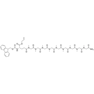 Fmoc-Glu(pSar9-NH2)-Alloc
