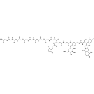  (Mal-C3)-Glu(4-(CH2O-carbamate-Exatecan)-2-(beta-Ala-NH)-Ph-a-D-Manp)-(pSar10-OH)