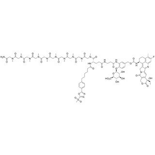  (SO-C6)-Glu(beta-Ala-(Glucuronide linker-2)-Exatecan)-(pSar10-NH2)