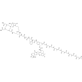 MC-Lys(DOTA)-Gly-Gly-Phe-Gly-PAB-(2-CH2NHMe-pSar10-Ac)-carbamate-Exatecan