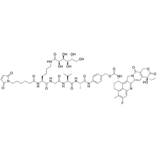 MC-Lys(D-Gluconamide)-Gly-Val-Ala-PAB-carbamate-Exatecan