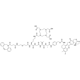 (DBCO-PEG1)-Lys(DOTA)-Gly-Val-Ala-PAB-carbamate-Exatecan