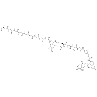 MC-Lys(pSar10-Ac)-Gly-Val-Ala-PAB-carbamate-Exatecan