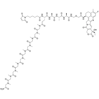 MC-Glu(pSar10-NH2)-Ala-Ala-Ala-NH-CH2-Glycolic amide-Exatecan