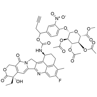 MAC glucuronide linker-2-nitro-(alpha-propargyl)-carbamate-Exatecan