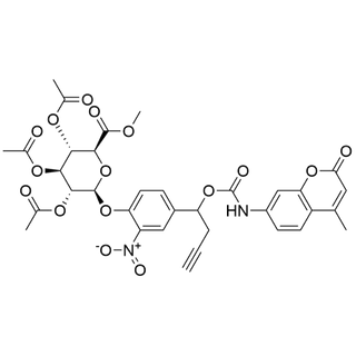 MAC glucuronide linker-2-nitro-(alpha-propargyl)-carbamate-Coumarin 120