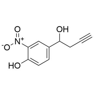 4-(1-hydroxybut-3-yn-1-yl)-2-nitrophenol
