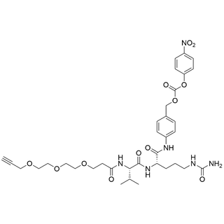 Propargyl-PEG3-Val-Cit-PAB-PNP
