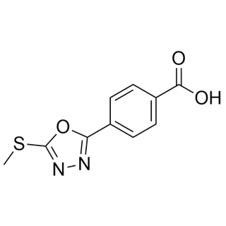 4-(5-(methylthio)-1,3,4-oxadiazol-2-yl)benzoic acid