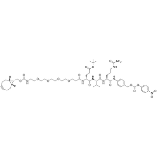 endo-BCN-PEG4-Glu(O-tBu)-Val-Cit-PAB-PNP