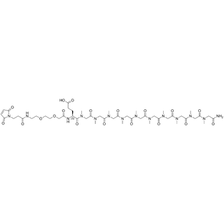 MP-PEG2-C2-Glu(OH)-pSar10-NH2
