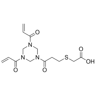 2-((3-(3,5-diacryloyl-1,3,5-triazinan-1-yl)-3-oxopropyl)thio)acetic acid