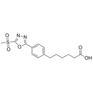 6-(4-(5-(methylsulfonyl)-1,3,4-oxadiazol-2-yl)phenyl)hexanoic acid