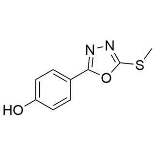 4-(5-(methylthio)-1,3,4-oxadiazol-2-yl)phenol