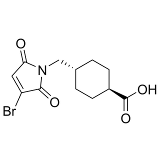 (1r,4r)-4-((3-bromo-2,5-dioxo-2,5-dihydro-1H-pyrrol-1-yl)methyl)cyclohexane-1-carboxylic acid