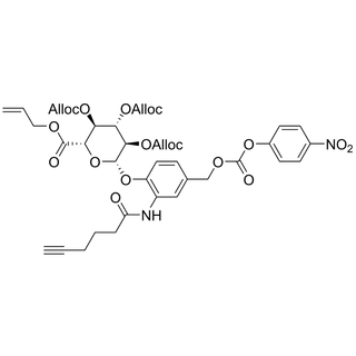 Allyl glucuronide linker-2-N-(hex-5-ynamide)-PNP 