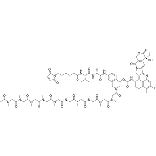 MC-Val-Ala-PAB-(2-CH2NHMe-pSar10-Ac)-carbamate-Exatecan