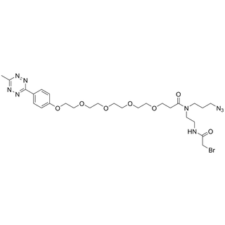 mTz-PEG4-amido-N-(3-azidopropyl)-N-(C2-bromoacetamide)