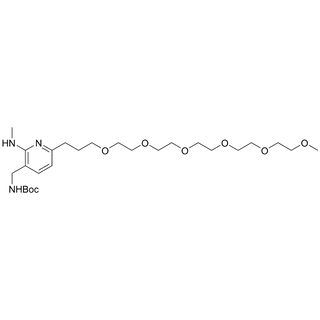 tert-butyl ((6-(2,5,8,11,14,17-hexaoxaicosan-20-yl)-2-(methylamino)pyridin-3-yl)methyl)carbamate
