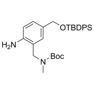 tert-butyl (2-amino-5-(((tert-butyldiphenylsilyl)oxy)methyl)benzyl)(methyl)carbamate
