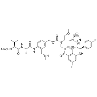 Alloc-Val-Ala-PAB-(3-CH2-N-Me)-(N-MEA-N-CH2)-Carbamate-Talazoparib