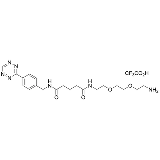 Tetrazine amido-GA-amido-PEG2-amine TFA salt