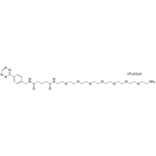 Tetrazine amido-GA-amido-PEG7-amine TFA salt