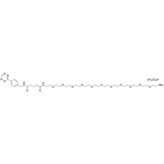 Tetrazine amido-GA-amido-PEG11-amine TFA salt
