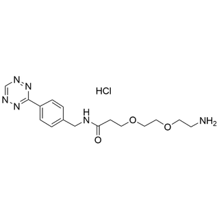 Tetrazine-NHCO-PEG2-amine HCl Salt
