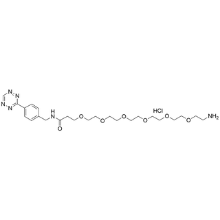 Tetrazine-NHCO-PEG6-amine HCl Salt