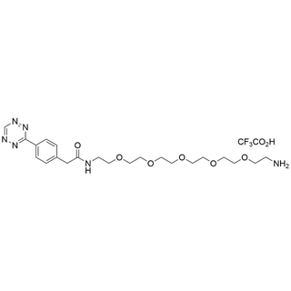 Tetrazine-CONH-PEG5-amine TFA Salt