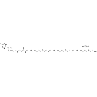 Methyltetrazine-NHCO-Succ-amido-PEG11-amine TFA salt