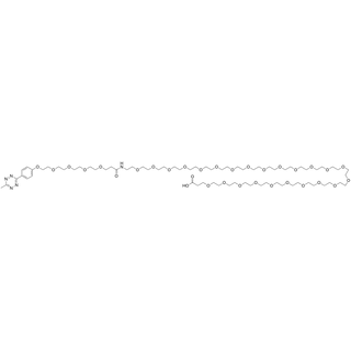 Methyltetrazine-O-PEG5-amido-PEG24-acid