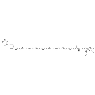 Methyltetrazine-O-PEG9-amido-triethoxysilane