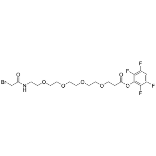 Bromoacetamido-PEG4-TFP Ester